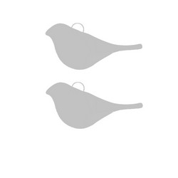 2 optional glass birds