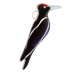 Black Woodpecker (glass)