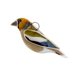 Hawfinch (glass)