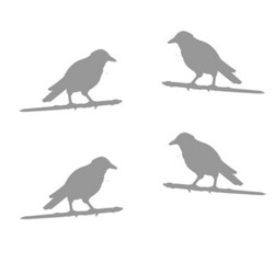 4 optional metal birds